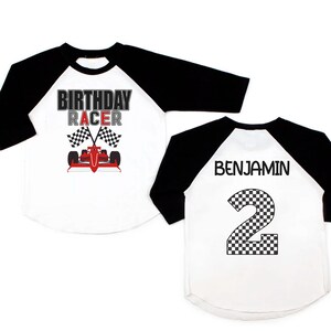Racecar Birthday T-Shirt, 2nd Birthday Shirt racecar, Birthday boy race car T-Shirt two Fast Birthday Shirt Birthday Boy Shirt racecar party