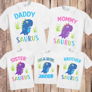 Dinosaur birthday shirt, dinosaur personalized birthday shirt, dino birthday , ONE-A-SAURUS, dinosaur party, dinosaur boy shirt, 1st H251
