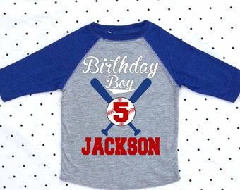 Baseball Birthday shirt,Personalized baseball shirt,custom baseball shirt,birthday boy,baseball jersey,baseball raglan,baseball,raglan,H-58