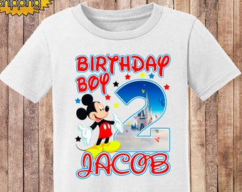 Mickey Mouse 1st Birthday Shirt Etsy