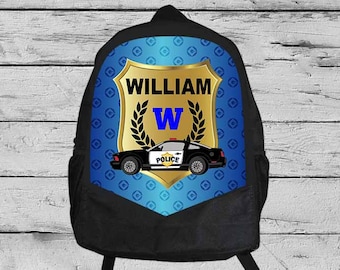 kids police backpack
