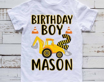 5th Birthday Tractor Construction Party Toddler Kids T-Shirt Tstars