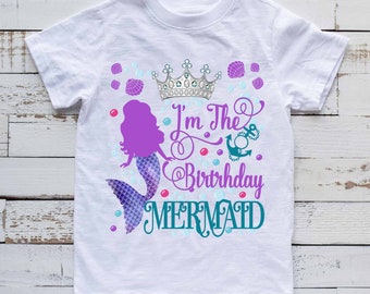 Download Mermaid Birthday Shirt Etsy