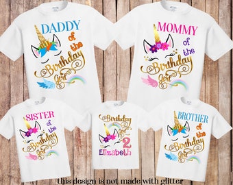 1st birthday unicorn shirt