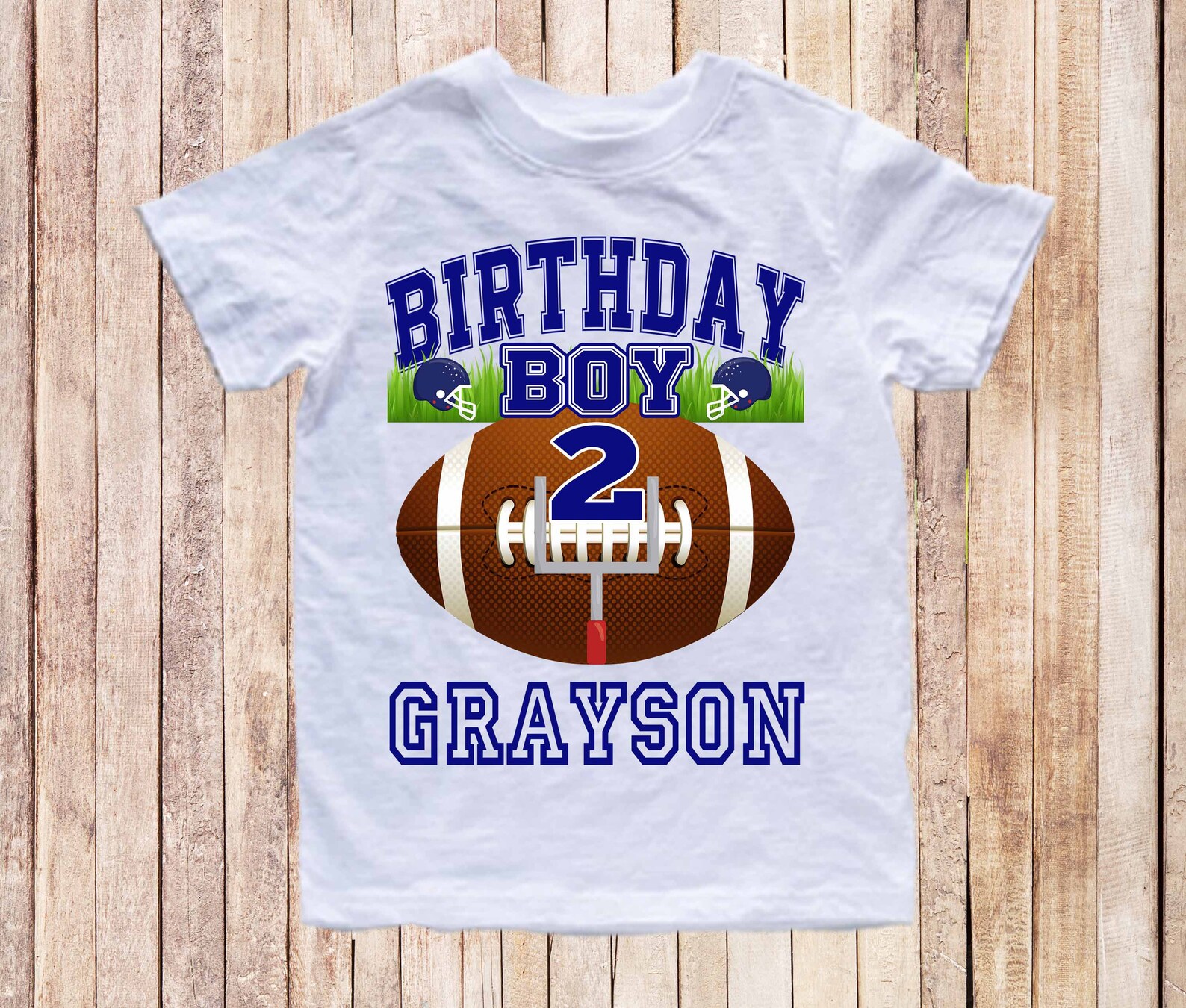 Football Birthday Shirt Football Birthday Boy Shirt Sports Etsy