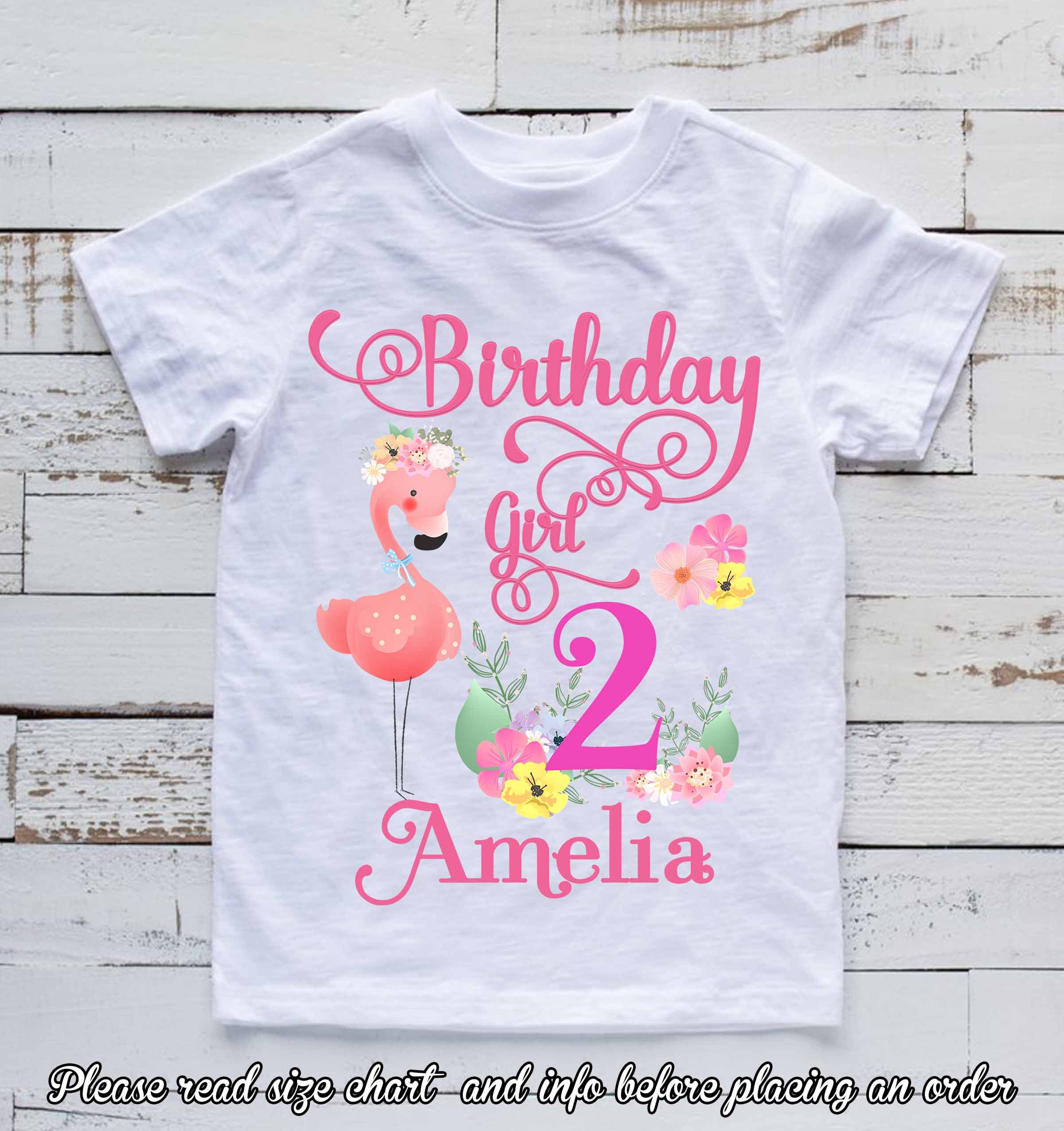 Flamingo Birthday Shirt Flamingo Family Shirts Birthday Girl - Etsy