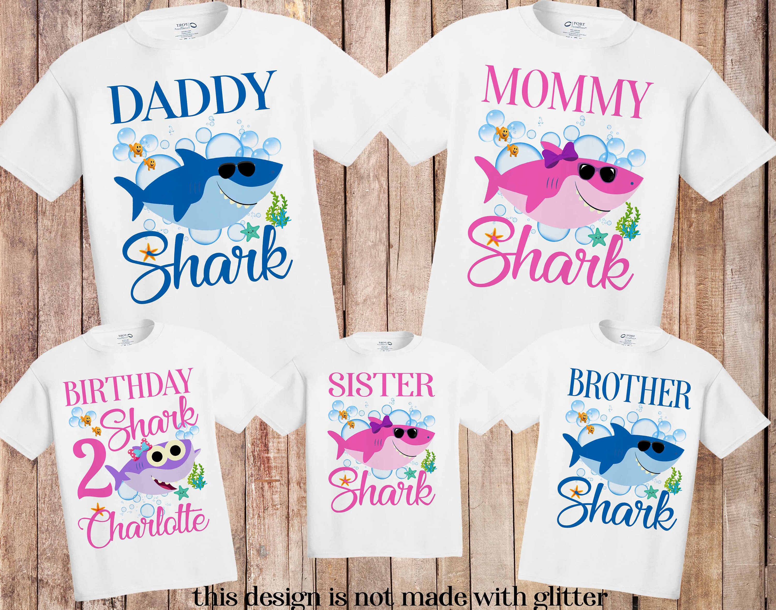 Baby Shark birthday shirt baby shark shirt baby shark family Etsy