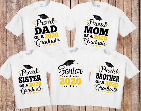 Proud Brother Of A 2019 Senior School Graduation Shirt Proud Brother Of A 2019 Senior School Graduation Shirt