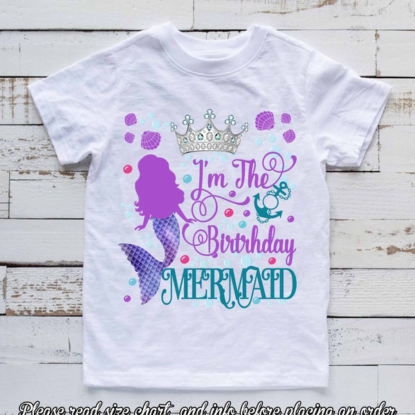 Mermaid Birthday Squad Shirt: Little Mermaid Outfit