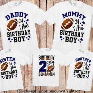 Football birthday shirt football birthday boy shirt sports birthday shirt football birthday party shirt, personalized football birthday H210