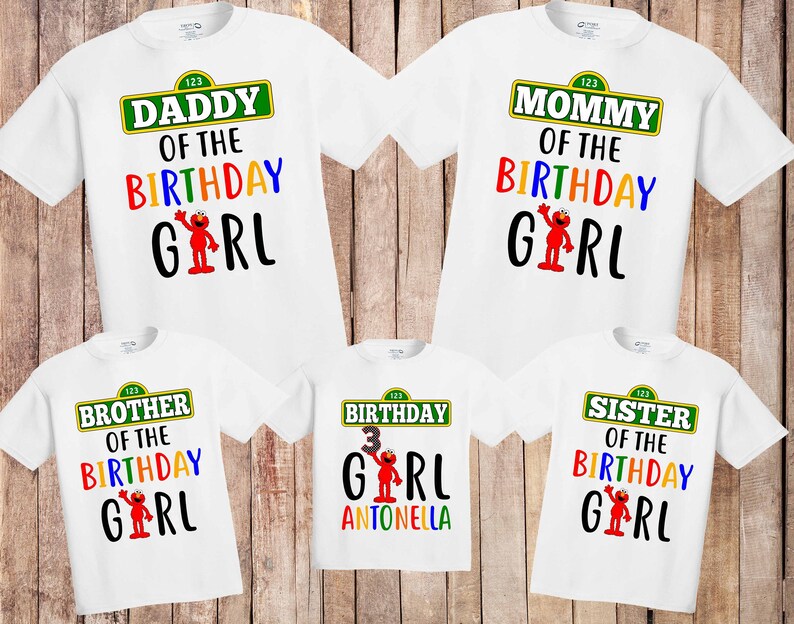 elmo birthday shirt girl