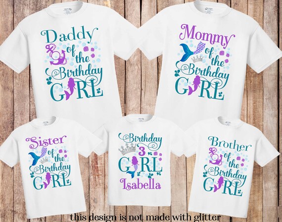 Sister Of The Mermaid Birthday Girl Shirt Sister Of The Mermaid Birthday Girl Shirt