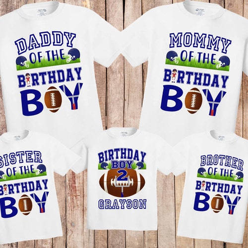 football birthday boy shirt sports birthday shirt football birthday party shirt personalized toddler football H13 Football birthday shirt