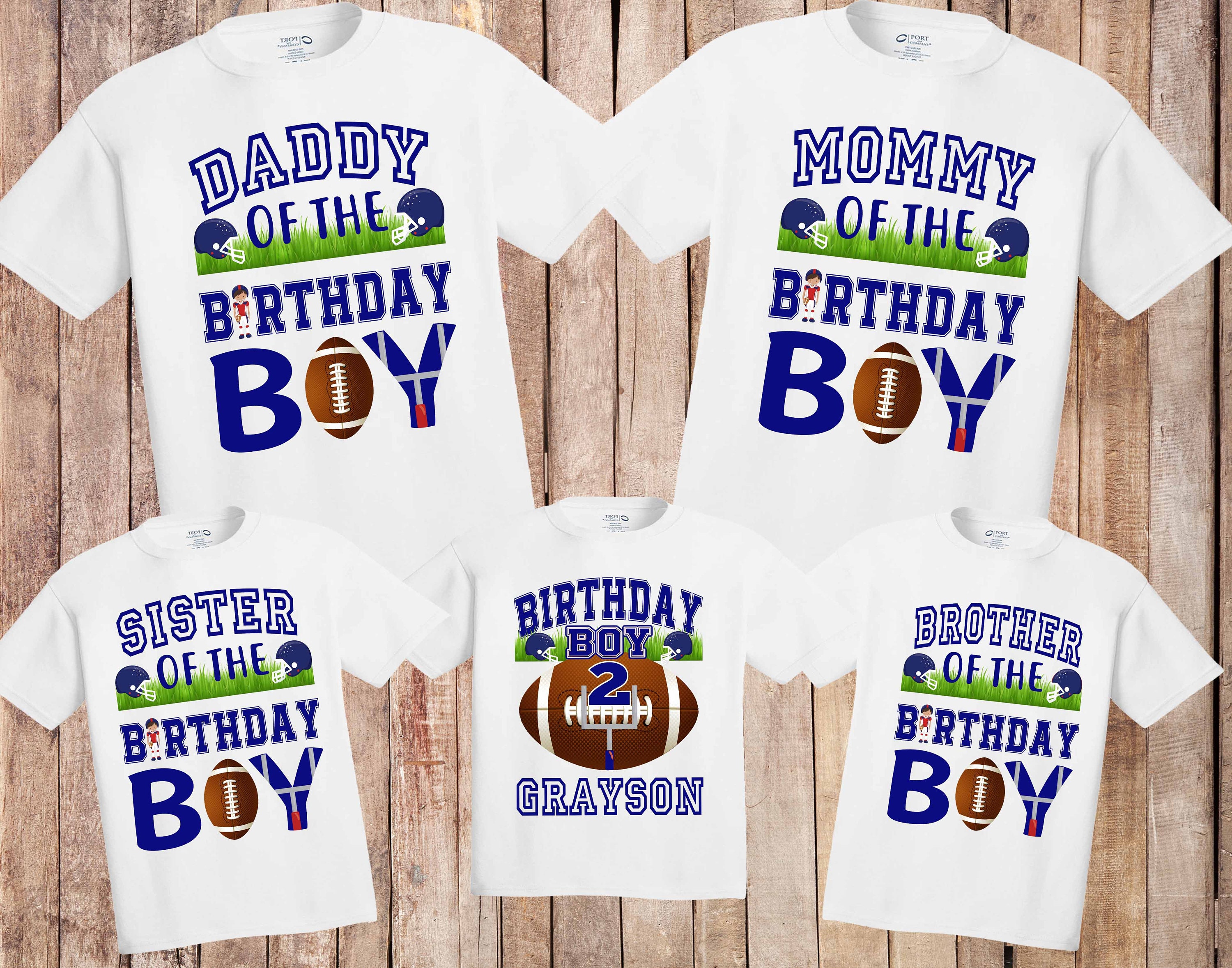 Football Birthday Shirt Football Birthday Boy Shirt Sports Etsy