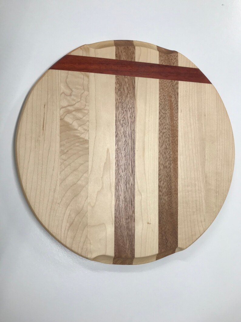 Handcrafted maple and padauk filliting Board Cutting Board serving tray
