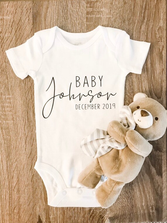 baby arrival onesie