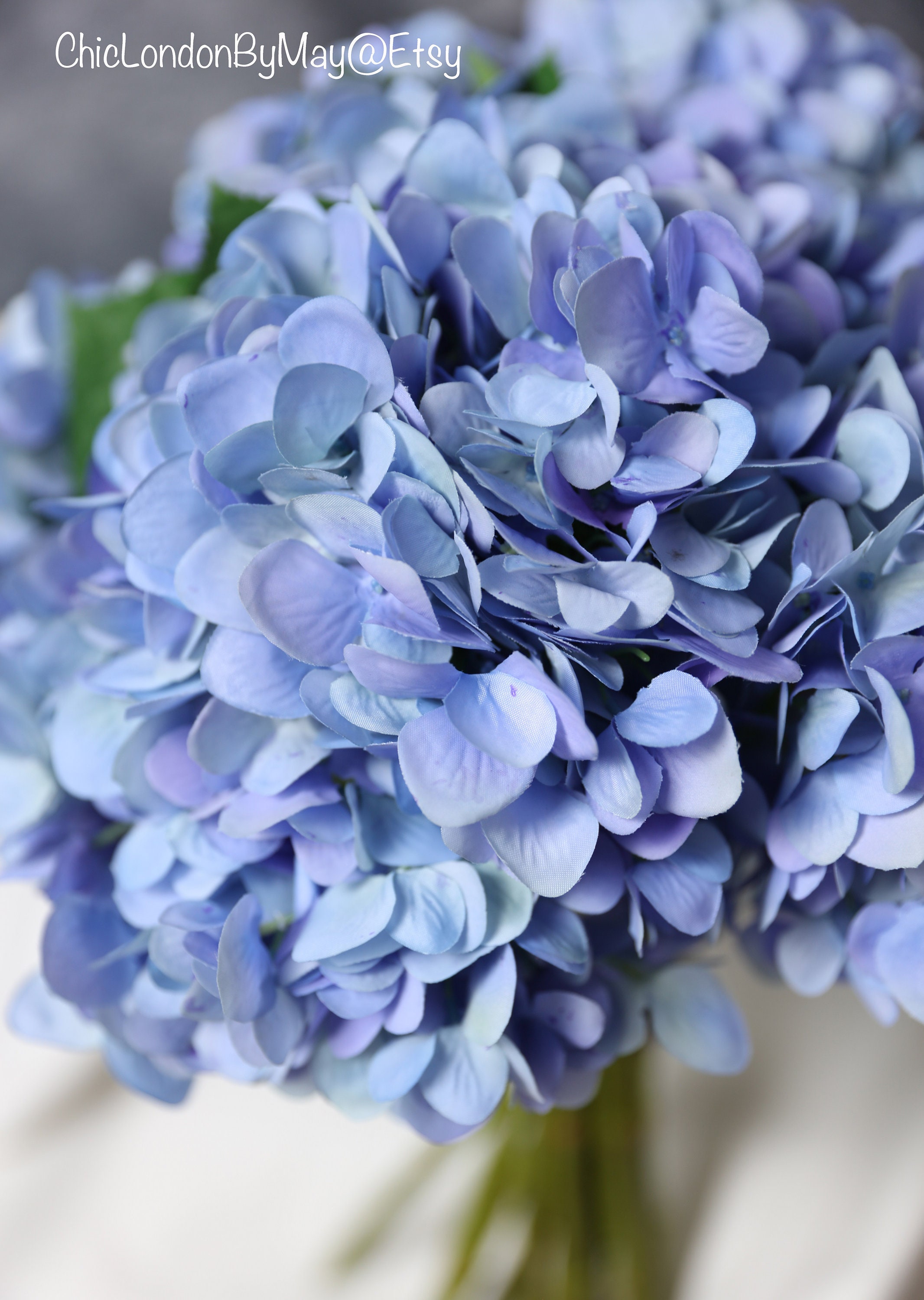 1 stem of Artificial hydrangea Full Head fake hydrangea Etsy