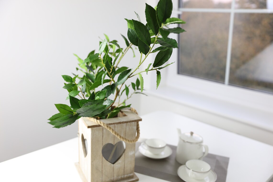 Artificial Bay Tree Branch Foliage Fake Foliage Artifitial Etsy