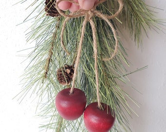 Christmas Ornaments - Cherry Ornaments - Set of 6 Christmas Ornaments - Cherry Decor