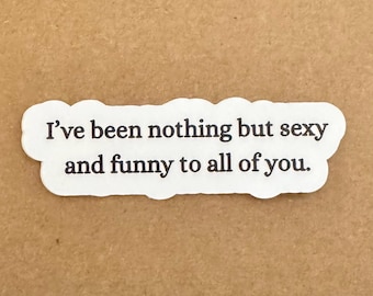 Funny Waterproof Quote Sticker Decal