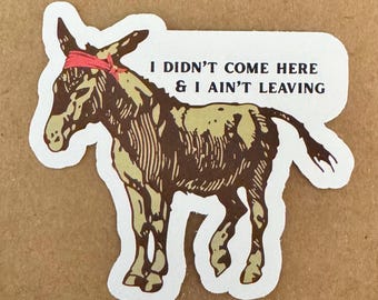 Funny Classic Country Song Sticker