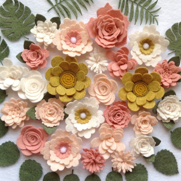 Felt Flower Svg Etsy