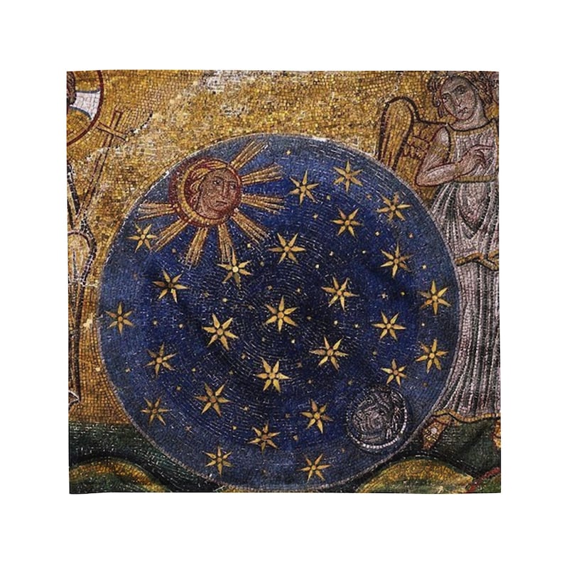 Tarot Cloth Medieval Earth and Stars