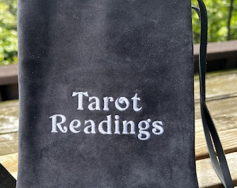 Suede Embroidered Gray Tarot Reading