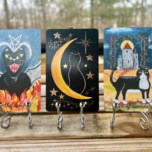 Cat Folk Tarot Limited Edition Tarot size and Green Bridge Size Tan Bag image 10