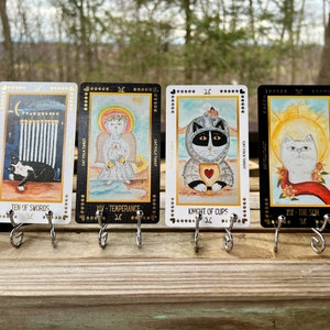Cat Folk Tarot Limited Edition Tarot size and Green Bridge Size Tan Bag image 3