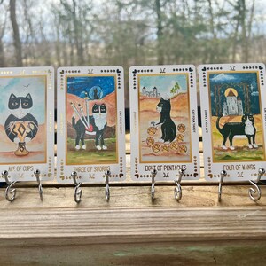 Cat Folk Tarot Limited Edition Tarot size and Green Bridge Size Tan Bag image 8