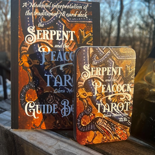 Serpent and the Peacock Tarot in a tin with guidebook