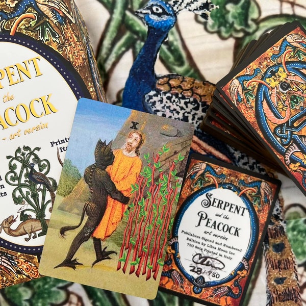 Jeu d'oeuvres d'art Le serpent et le paon - 89 cartes en édition limitée