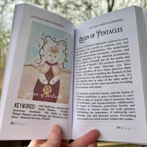 Cat Folk Tarot Limited Edition Tarot size and Green Bridge Size Tan Bag image 5