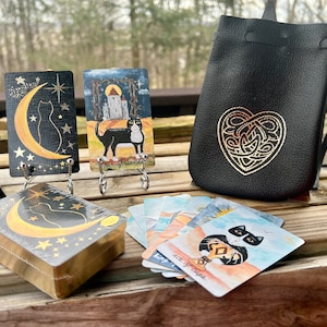 Cat Folk Tarot Gold Bridge Size