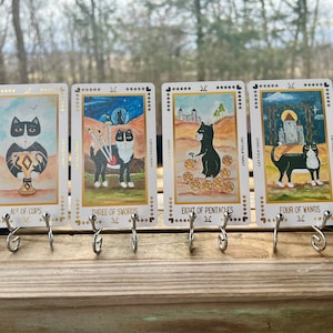 Cat Folk Tarot Limited Edition Tarot size and Green Bridge Size Tan Bag image 2