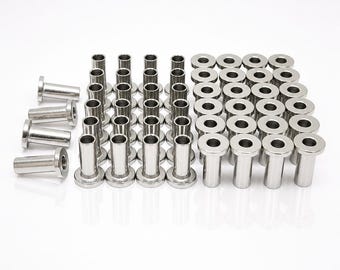 50 pcs - T316 Stainless Steel Protective Protector Sleeve for 1/4" Cable