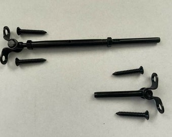 Black T316 Stainless Steel Tensioner Set for Cable Railing Deck Toggle 3/16"