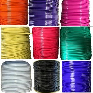 COLOR Vinyl Coated Wire Rope Cable,1/8" - 3/16" 7x7 Cable