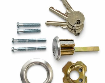 NEW Garage Door Lock Key Lock Cylinder Keyed alike