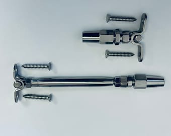 Qty 1 ~ Cable Railing T316 Stainless Steel Swageless Tensioner Deck Toggle-1/8&quot; Cable