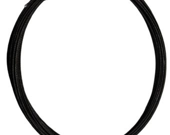 Black Powder Coated Galvanized Wire Rope Cable 1/16", 7x7, 1000 ft Reel