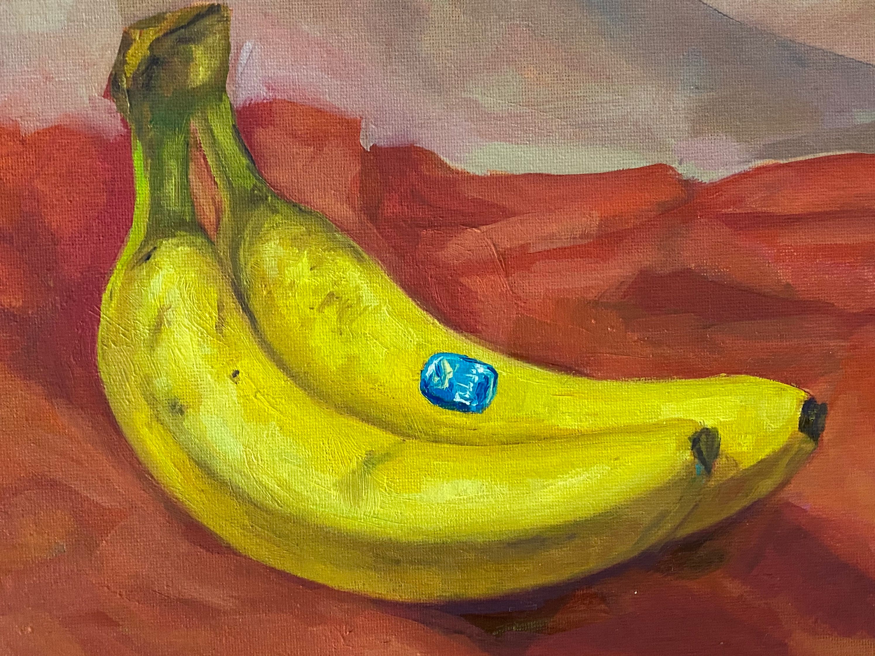 Original Painting Two Bananas 30x40 Cm Etsy UK