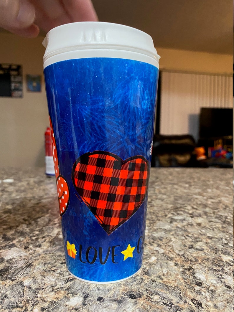 Template for Dollar Tree Screw Top 16 Oz. Cup With Sleeve - Etsy