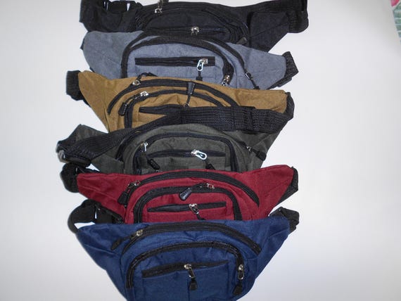 Waterproof Fanny Pack 4 Pockets Unisex Travel Waist Bag