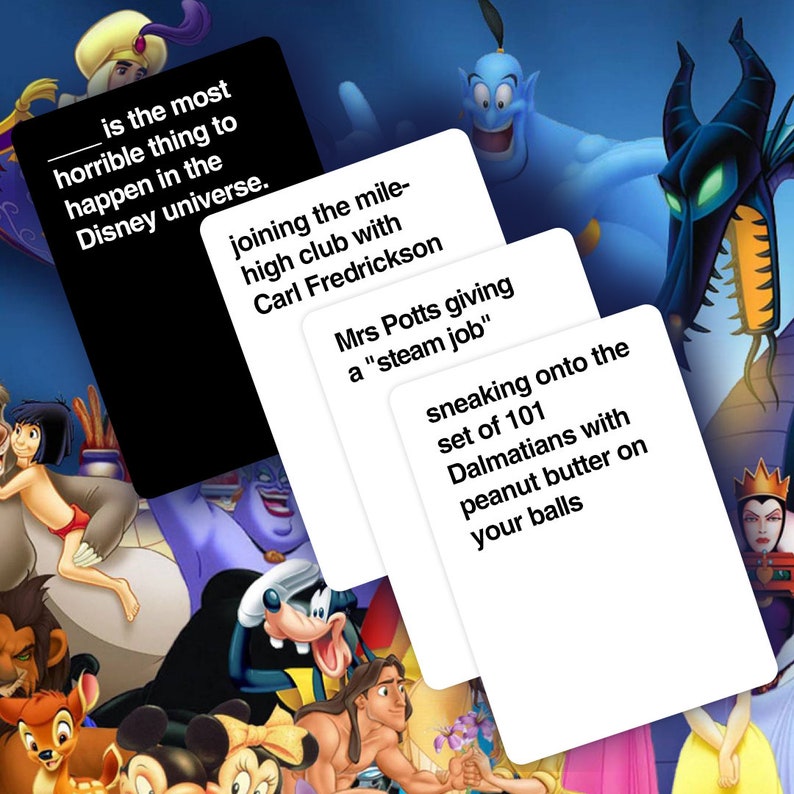Cards Against Disney Prepare To Ruin Your Childhood Etsy