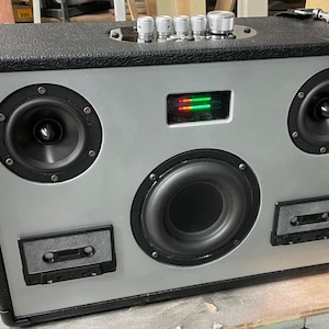 1980s Tribute Boombox - 2.1, 200 Watt Portable Bluetooth Speaker