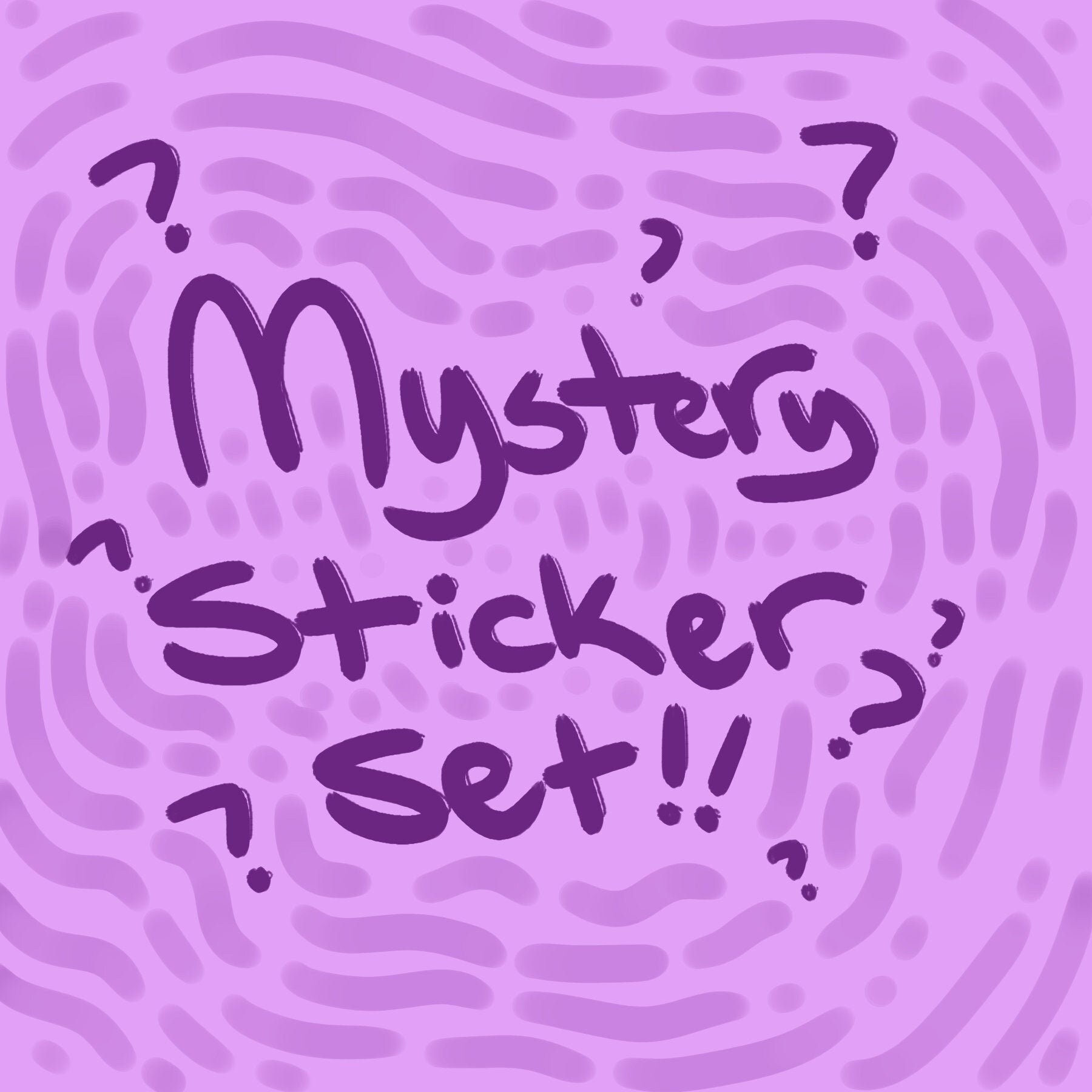 Mystery Sticker Set Etsy