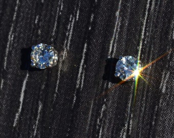 925 Sterling Silver Rose Cut Diamond Earrings Handmade Item. - Etsy