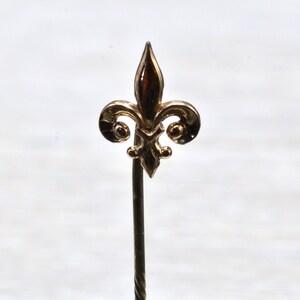 Fleur de Lis Goud Gevulde Stok pin
